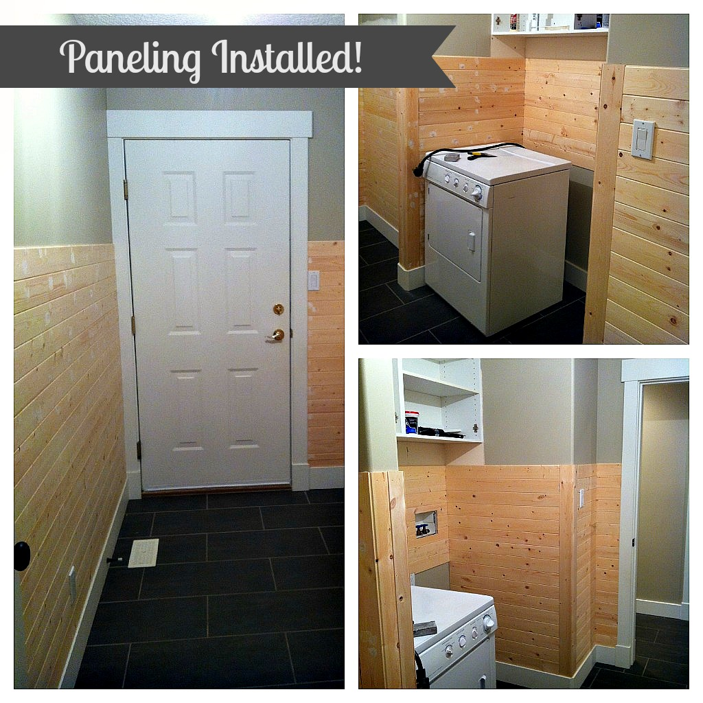 DIY: Laundry Room Progress…we have horizontal paneling!