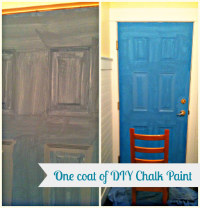DIY: A Little More Chalk-Paint-Love- Our Laundry Room Door Revamp | The Happy Housie