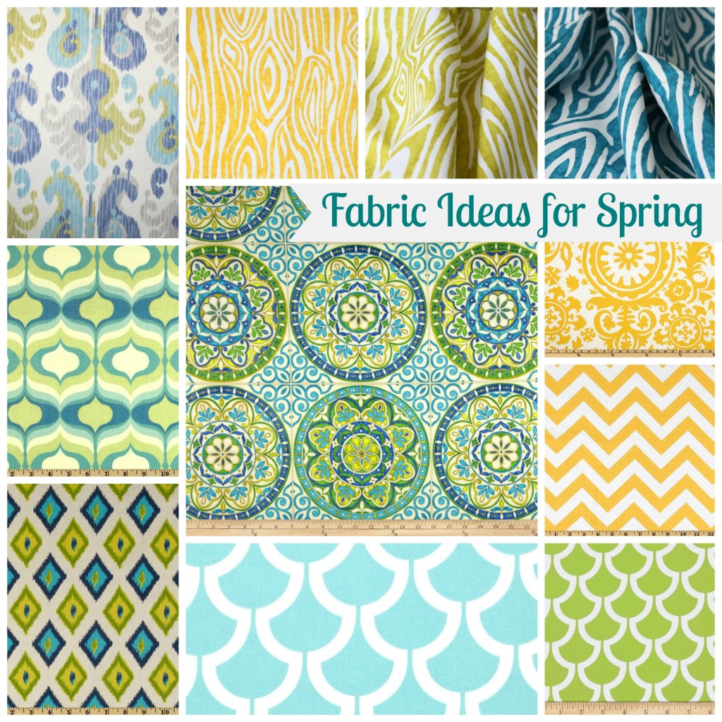 Fabric Ideas for Spring graphic.