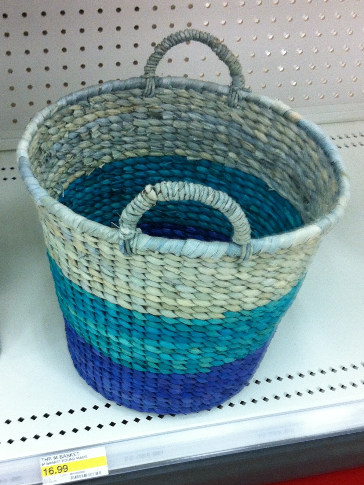 A blue ombre basket.