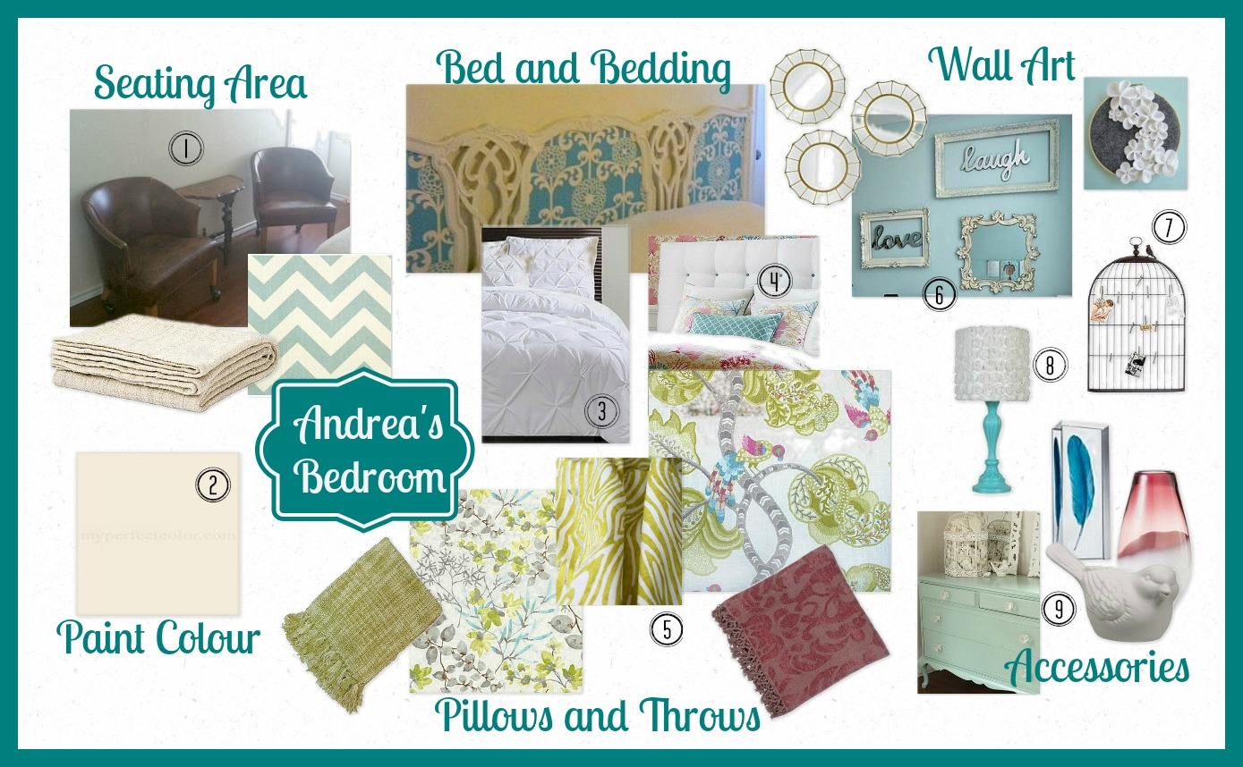 How-to Tie Together Your Room With Fabric: Inspiration for Mixing Pattern and Colour in Andrea’s Bedroom