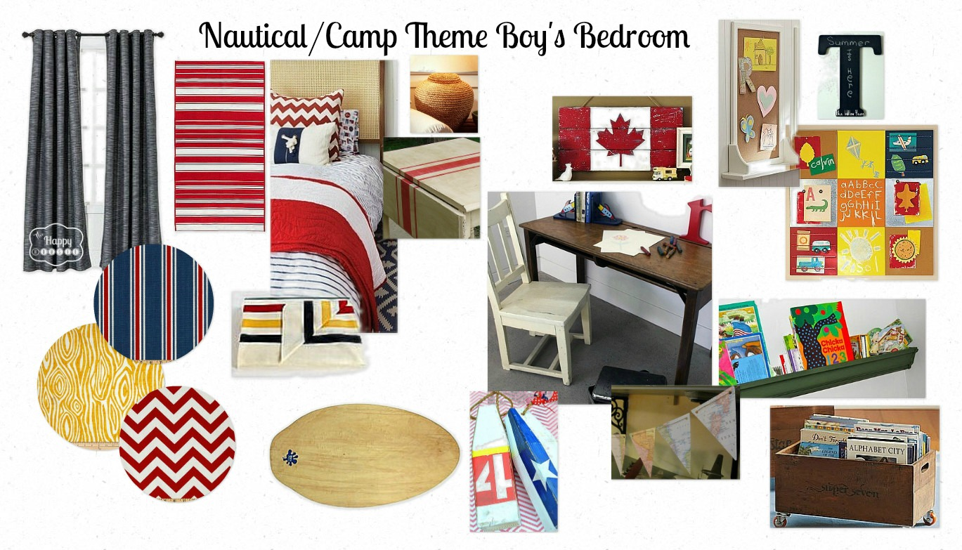 Project Big Boy Bedroom: A Nautical Camp Theme Inspiration and Some Before Pictures