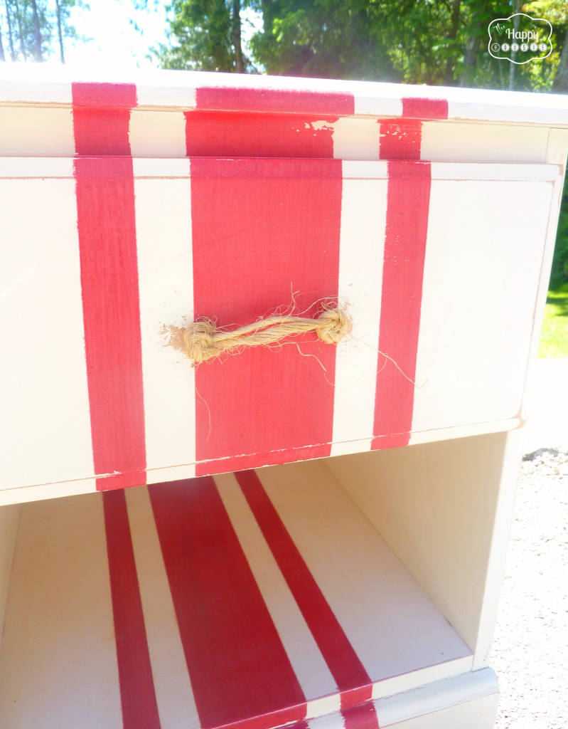 DIY Chalk Paint From Craft Paint a Grainsack Inspired Nightstand