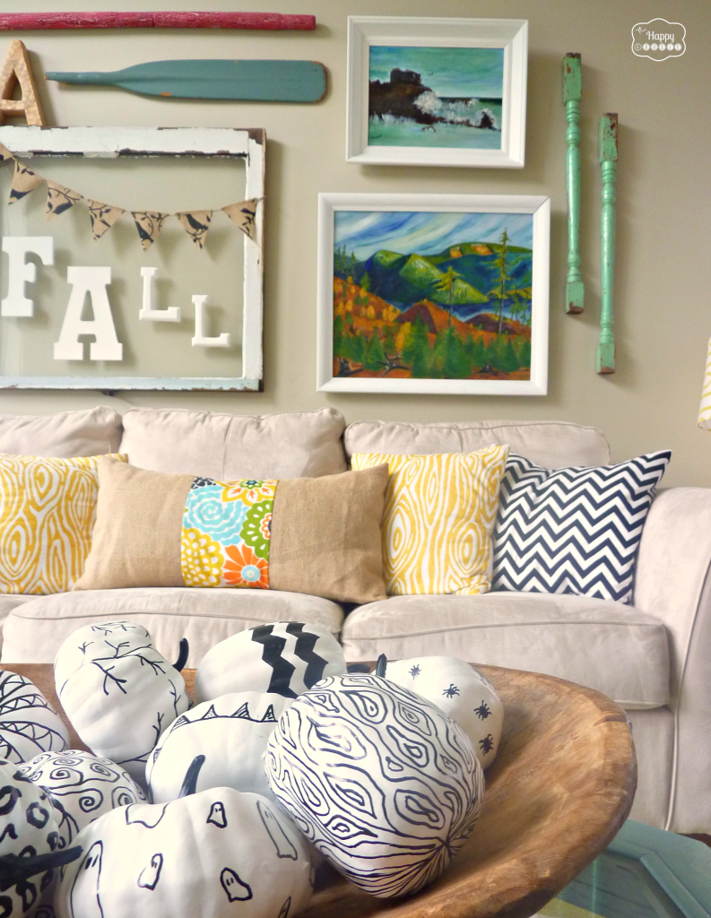 Fall-ifying the Living Room | The Happy Housie