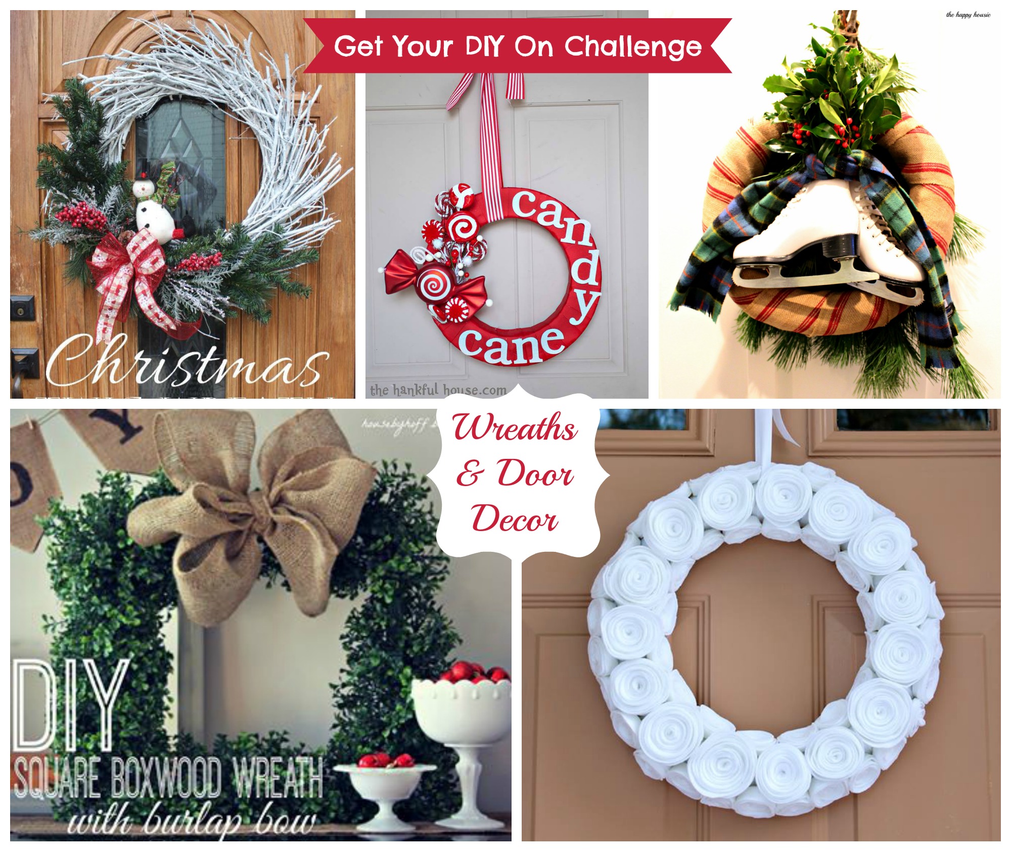 Get Your DIY On Challenge: Time to Share Your Wreaths and Door Decor {plus features}