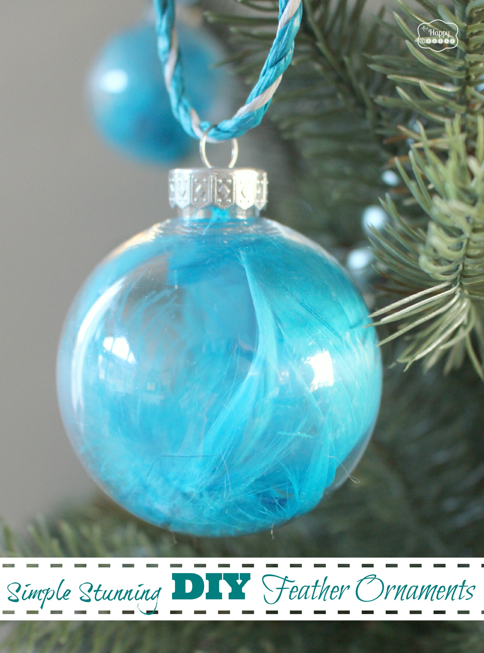 Simple Stunning DIY Feather Ornaments