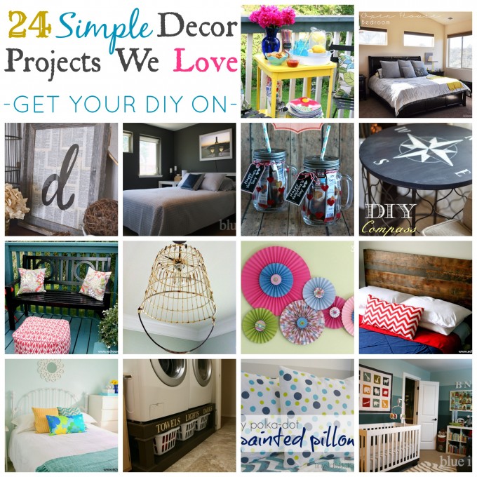 24 Simple Decor Projects We Love {Get Your DIY On Features}