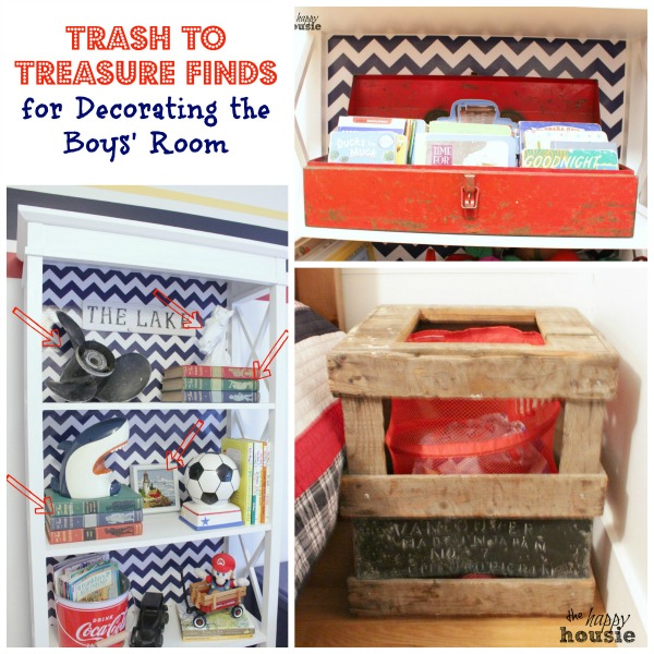 Trash to Treasure Decorating {in the Boys’ Bedroom}