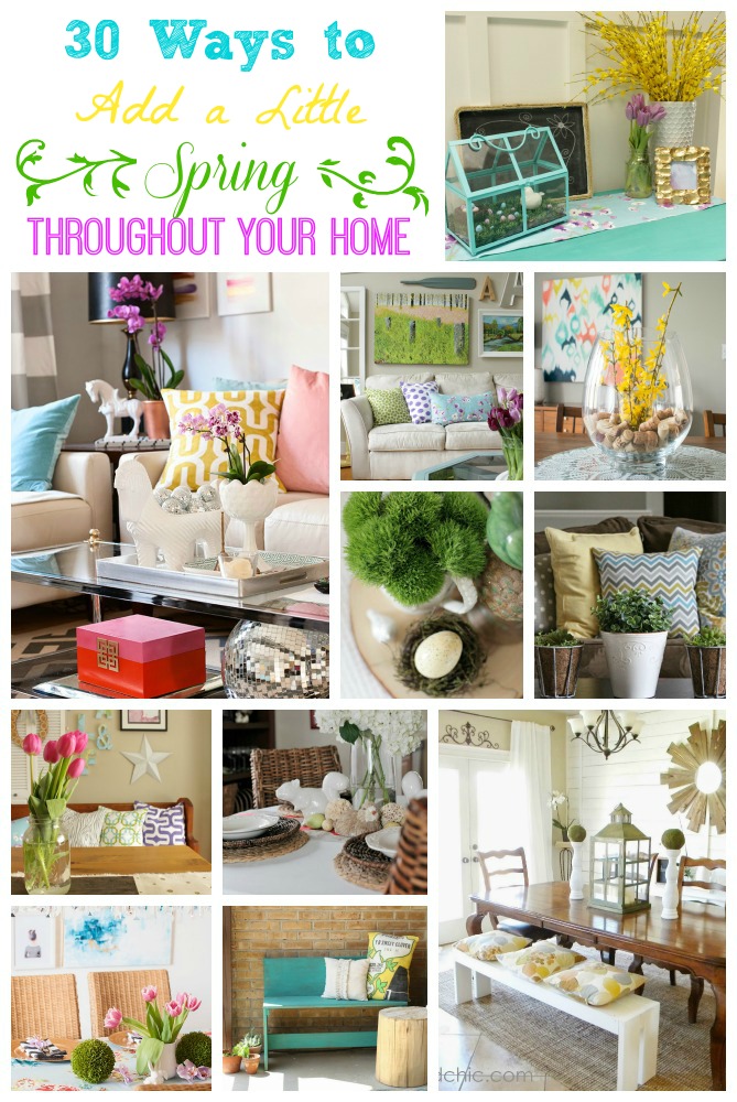 Add a Little “Spring” to Every Room in Your House {Spring Decorating Ideas}