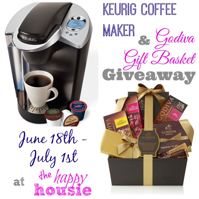 Work it Wednesday {and Features} & Keurig Coffee Maker and Godiva Gift Basket Giveaway!!