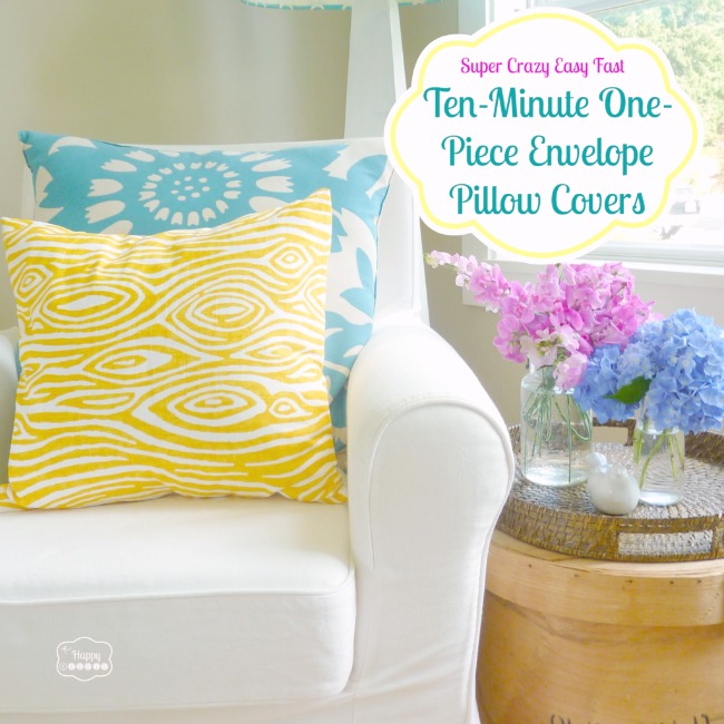 Ten Minute One Piece Envelope Pillow Covers graphic.