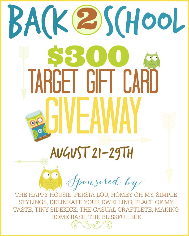 “Back to School” $300 Target Gift Card Giveaway!!