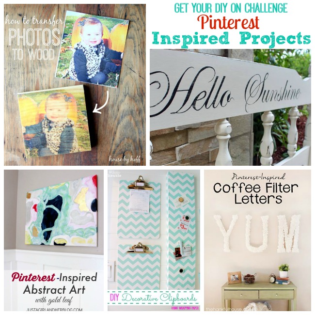 Get Your DIY On Challenge: Pinterest Inspired Projects {& Outdoor Trunk Giveaway}