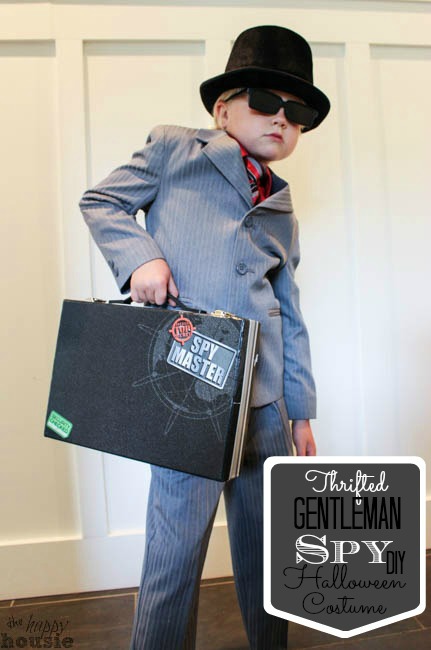 Thrifted Gentlemen Spy Halloween Costume.