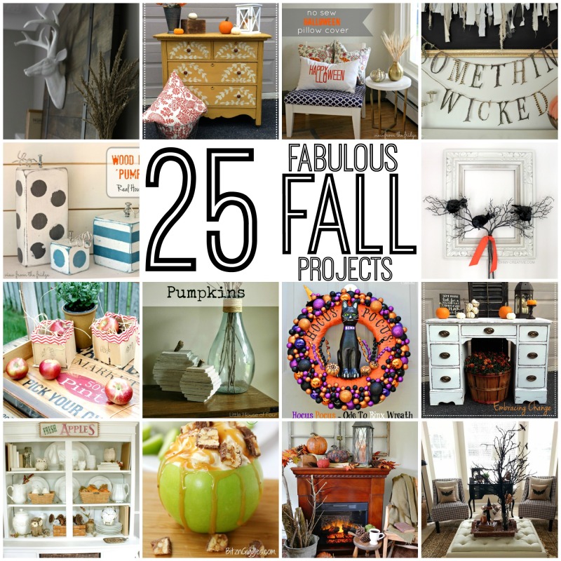 25 fabulous fall projects poster.