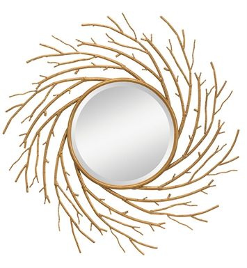 A twig gold mirror.