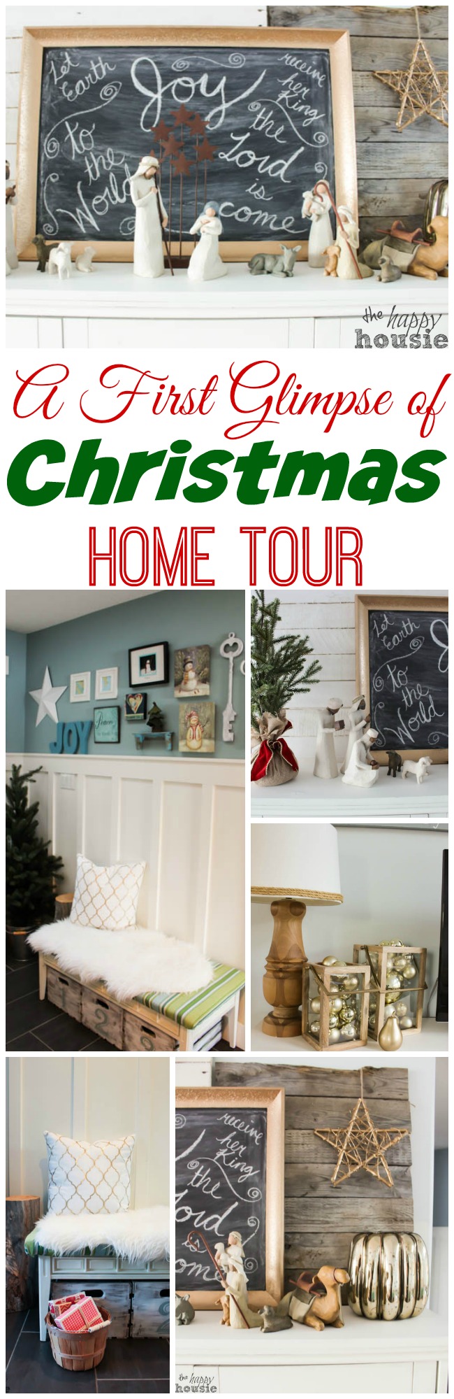 A First Glimpse of Christmas Home Tour at The Happy Housie