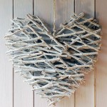 A heart made of sticks.