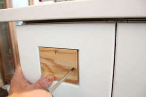 How to Install Cabinet Knobs with a Template {a trick for avoiding ...