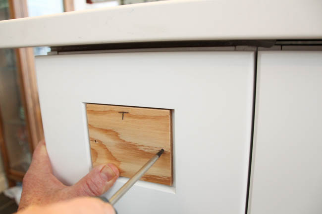 Install Cabinet Knobs With A Template, Cabinet Knob Placement Template