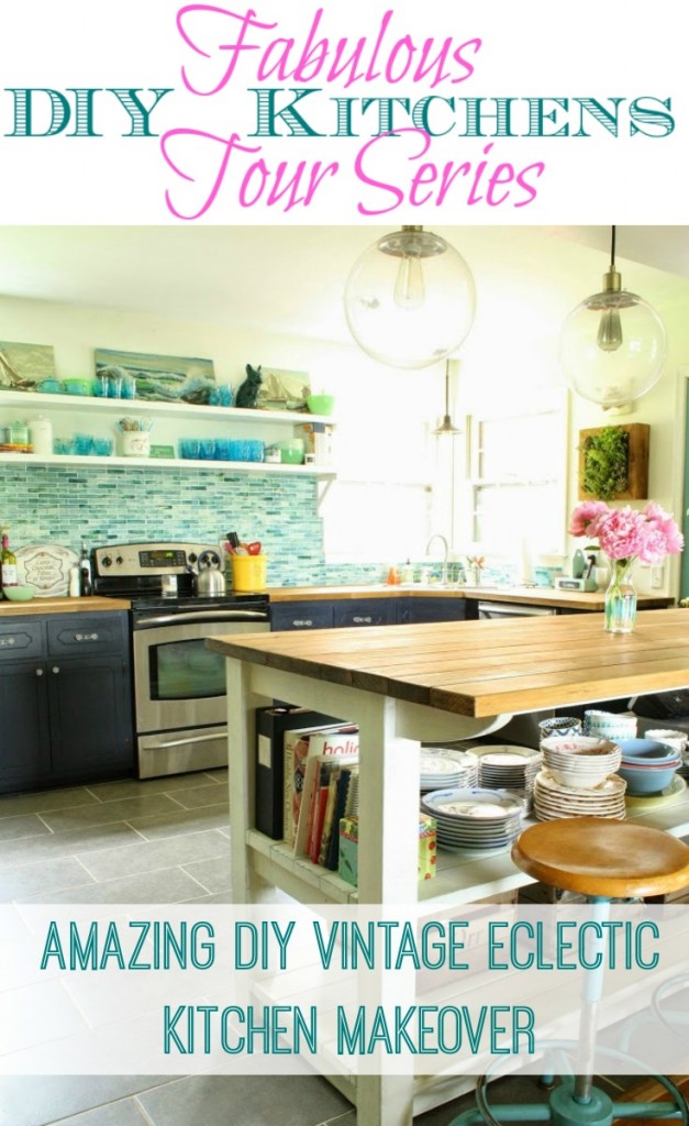 DIY Eclectic Vintage Kitchen Makeover {Primitive & Proper} | The Happy ...