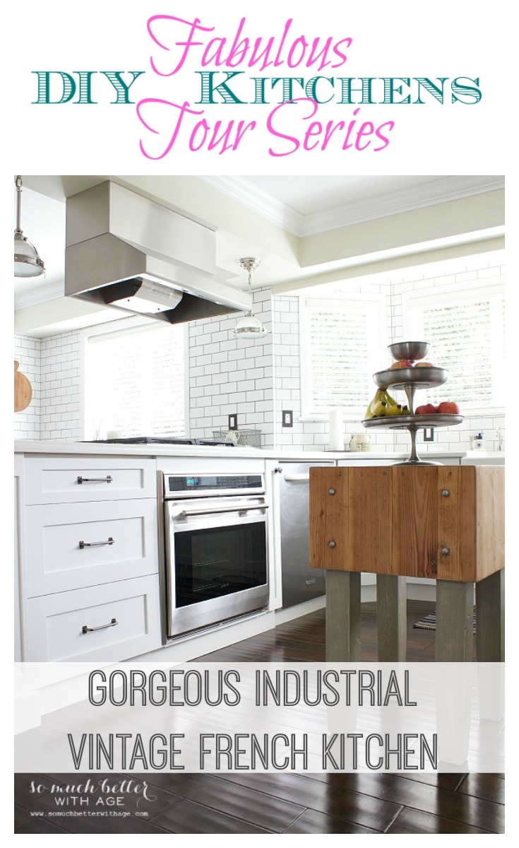 Gorgeous Industrial Vintage French Kitchen {So Much Better With Age}