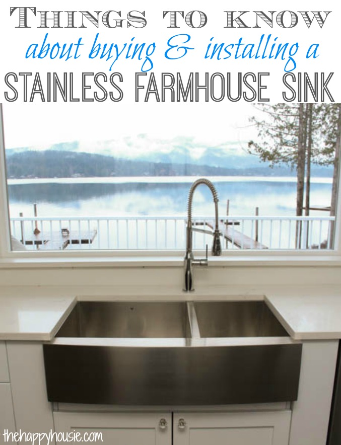 Things to Know about Buying & Installing a Stainless Steel Farmhouse Style Sink