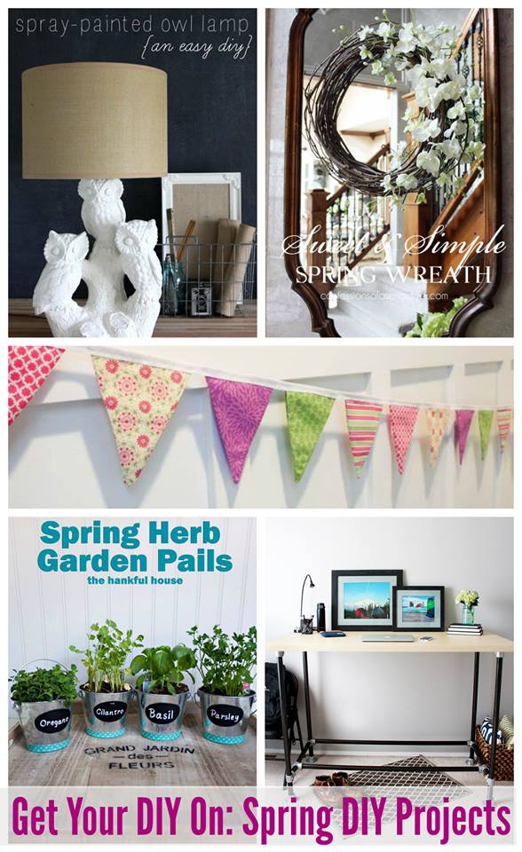 Spring DIY Projects poster.