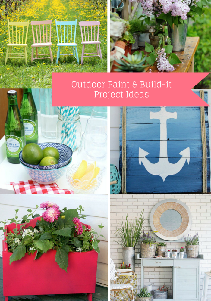 Outdoor Paint and Build-it Project Ideas graphic.