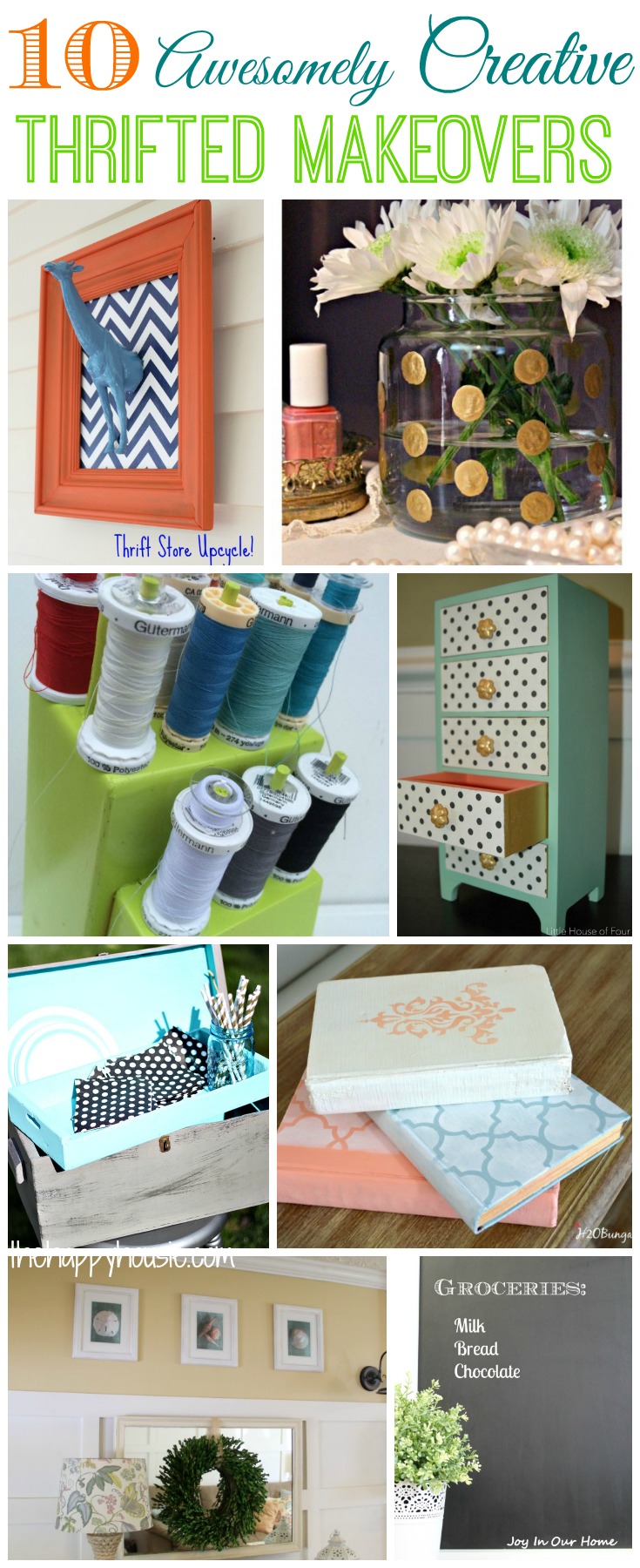 You have to check out these awesome creative ideas to make using only thrifted junk that cost ten bucks or less