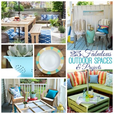 25 Fabulous Outdoor Spaces & DIY Projects | The Happy Housie