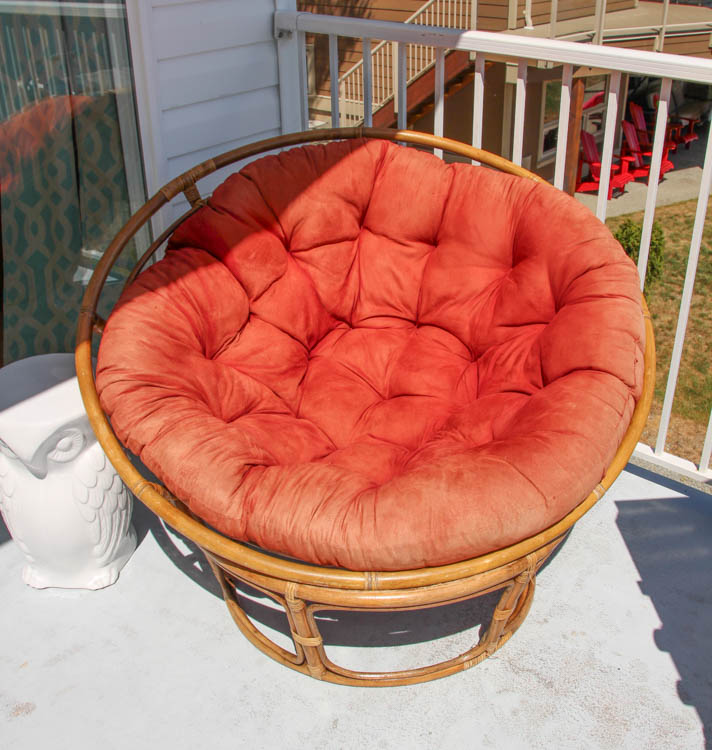 How To Sew A Diy Papasan Chair Cover, 54 Inch Papasan Cushion Outdoor