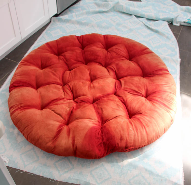 How To Sew A Diy Papasan Chair Cover, 54 Inch Papasan Cushion Outdoor
