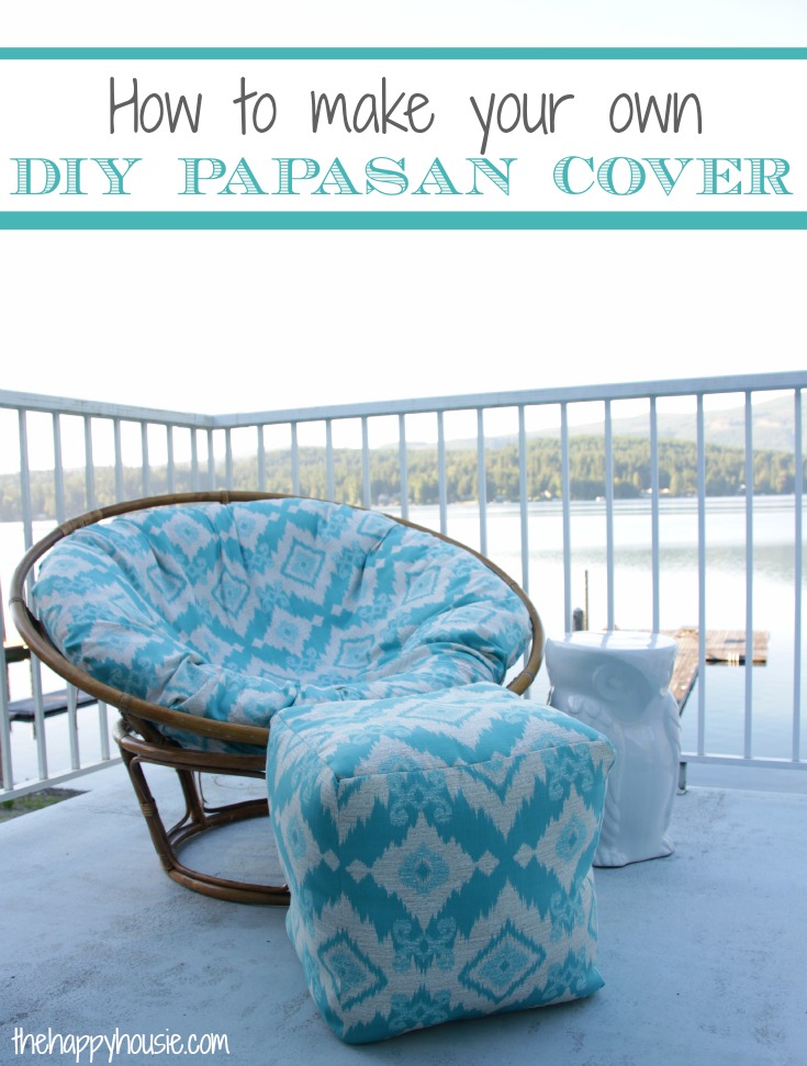 how to make your own DIY Papasan cover full easy tutorial.
