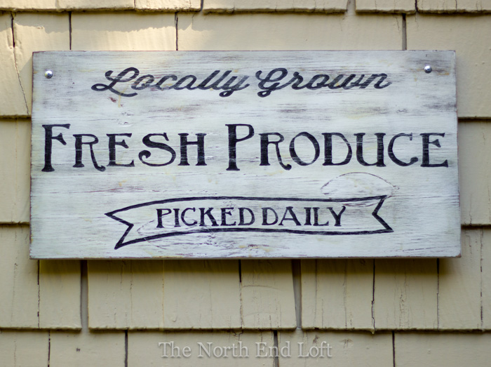 Fresh Produce sign.