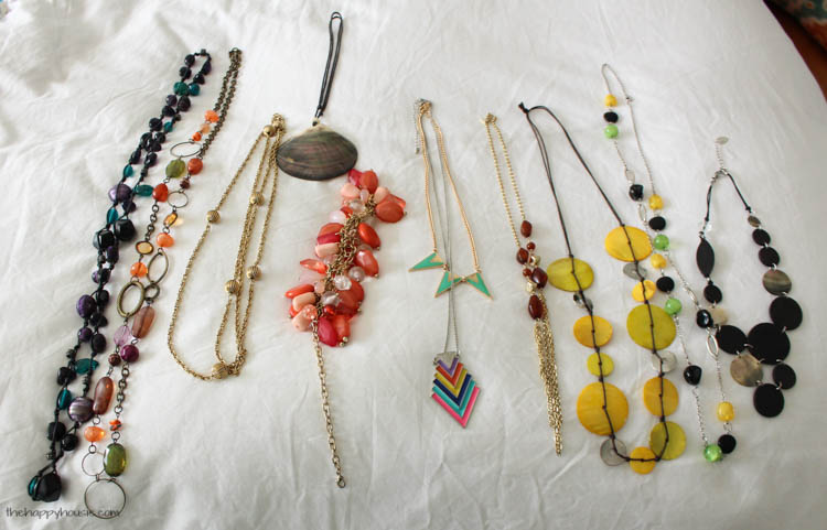 Laying out the pieces to keep.