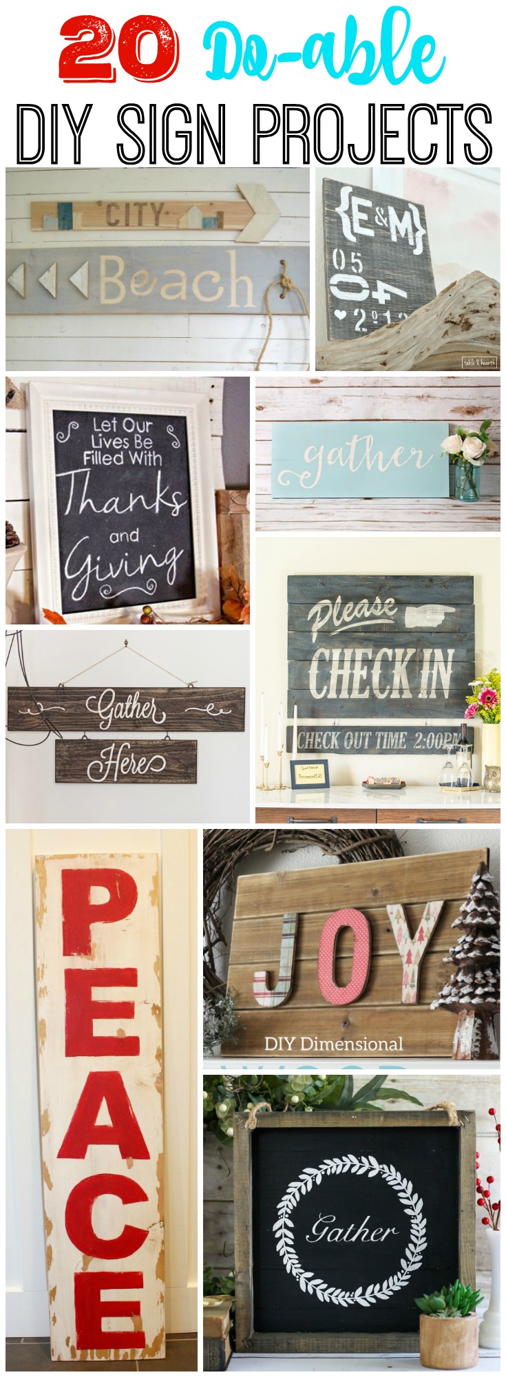 20 Do-able DIY Sign Projects