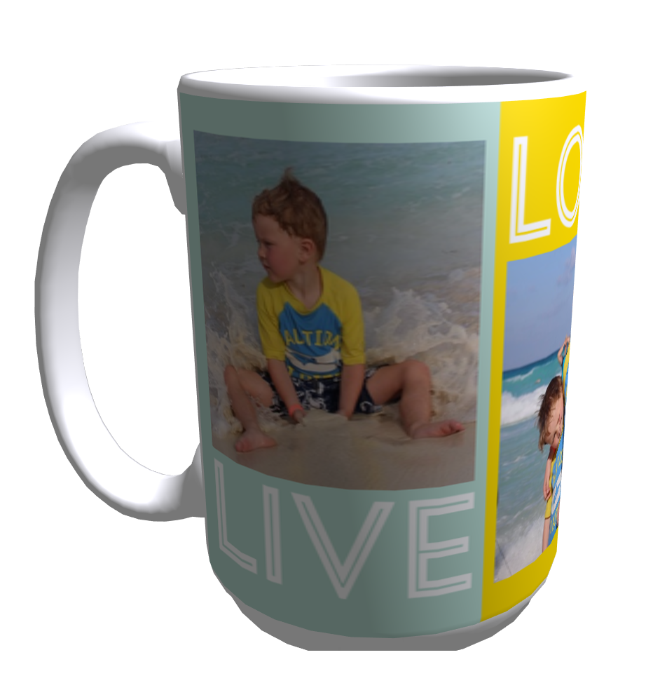 Mugs with pictures of the Grandkids.