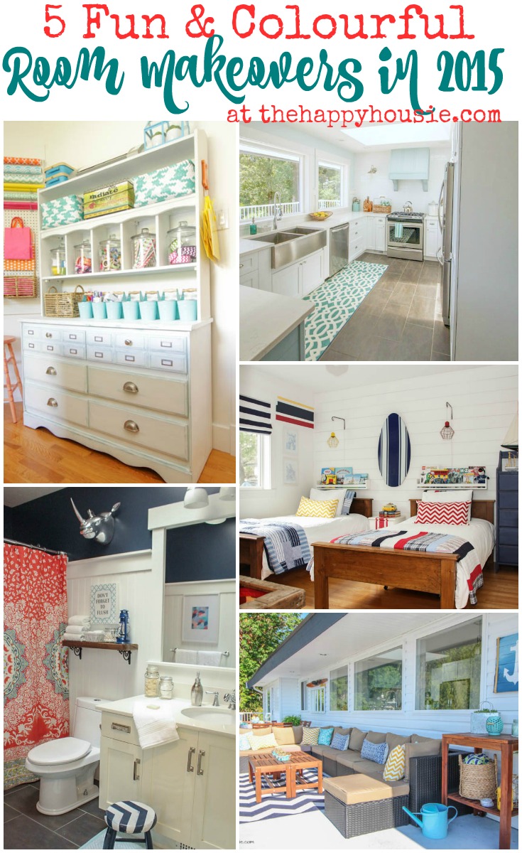 5 fun and colourful room makeovers in 2015 at thehappyhousie.com