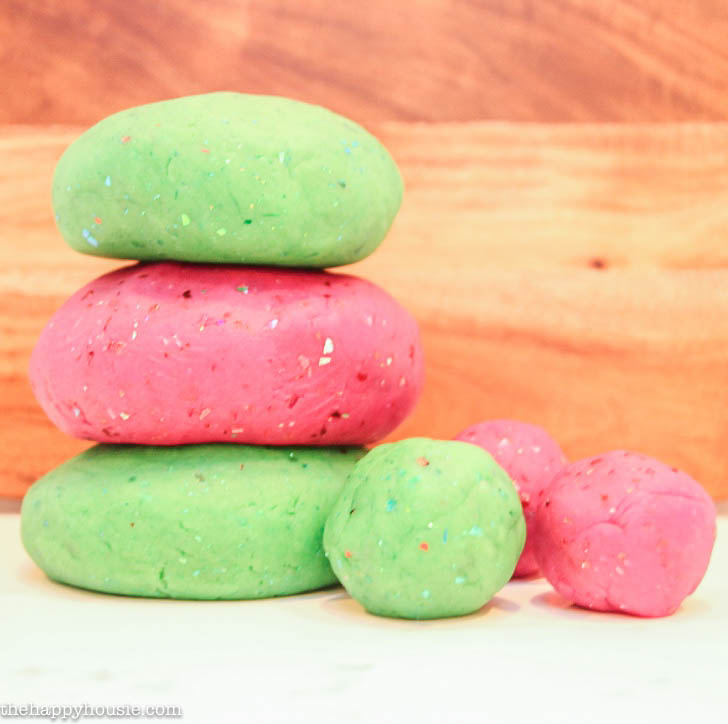 Best Ever Peppermint Playdough perfect for Christmas recipe at thehappyhousie.com-2