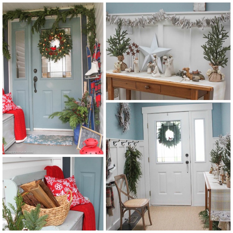 A Very Merry Christmas Home Tour: Our Christmas Porch & Front Entry
