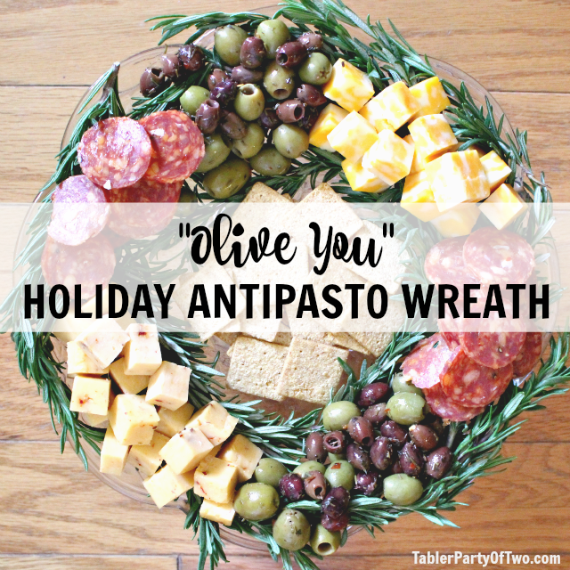Holiday Antipasto Wreath poster.