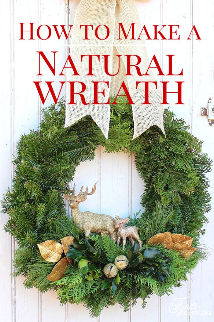 How to make a natural wreath poster