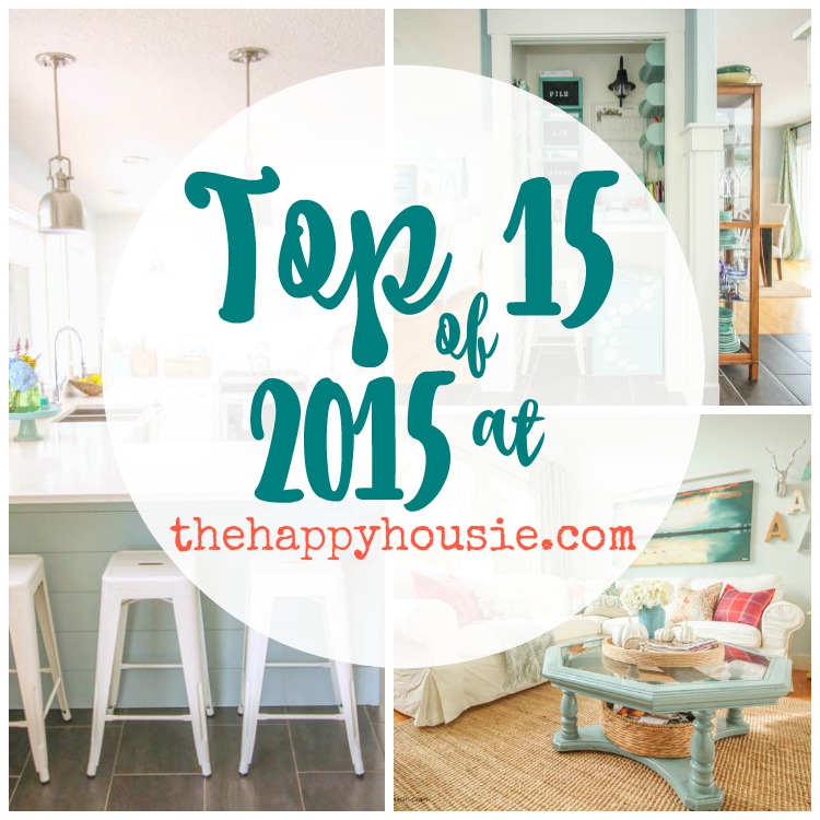 Top 15 posts projects DIYs and crafts of 2015 at thehappyhousie.com