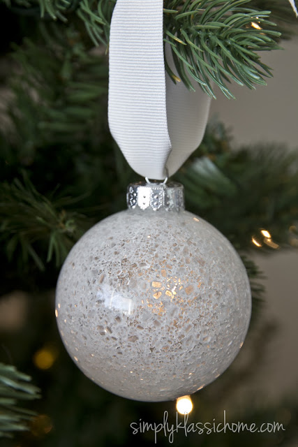 inside out epsom salt christmas ornament
