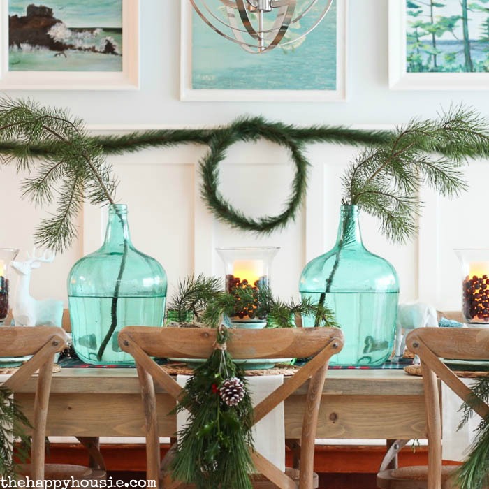 Lake Cottage Style Christmas Tablescape