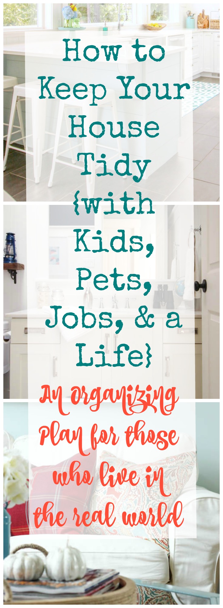 How to keep your house tidy with kids pets jobs and a life - an organizing plan for those who live in the real world