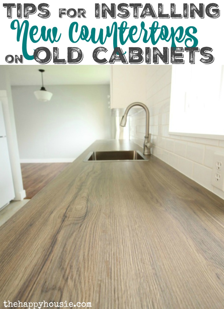 Install New Countertops On Old Cabinets, Can You Use Laminate Flooring For Countertops