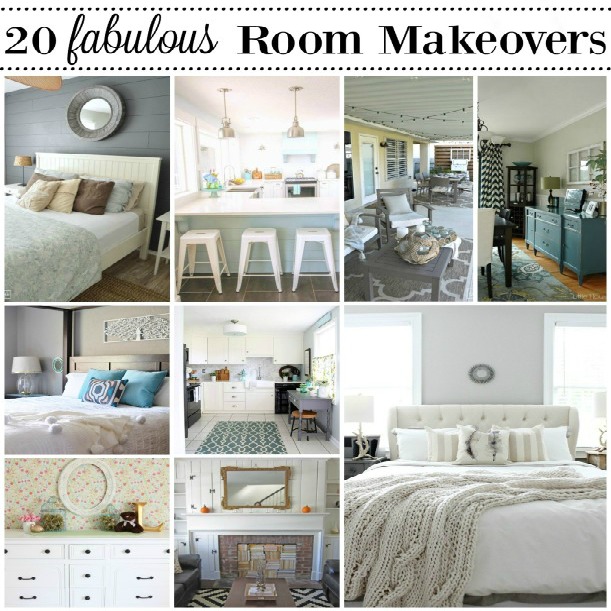 20 Fabulous Room Makeovers {Before & After Room Reveals}