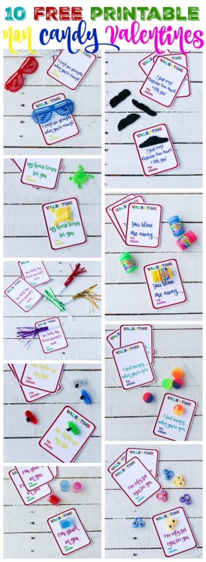 10 Free Printable Non Candy Valentines | The Happy Housie